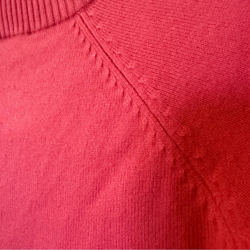 French Connection Pink Tight Knit Long Sleeve Sweater - Size Small - Picture 6 of 6